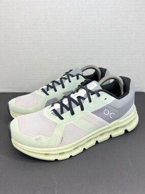 On Cloudrunner Womens Frost/Aloe Running Shoes Sz 9 Super,Except Flaw Read Desc.